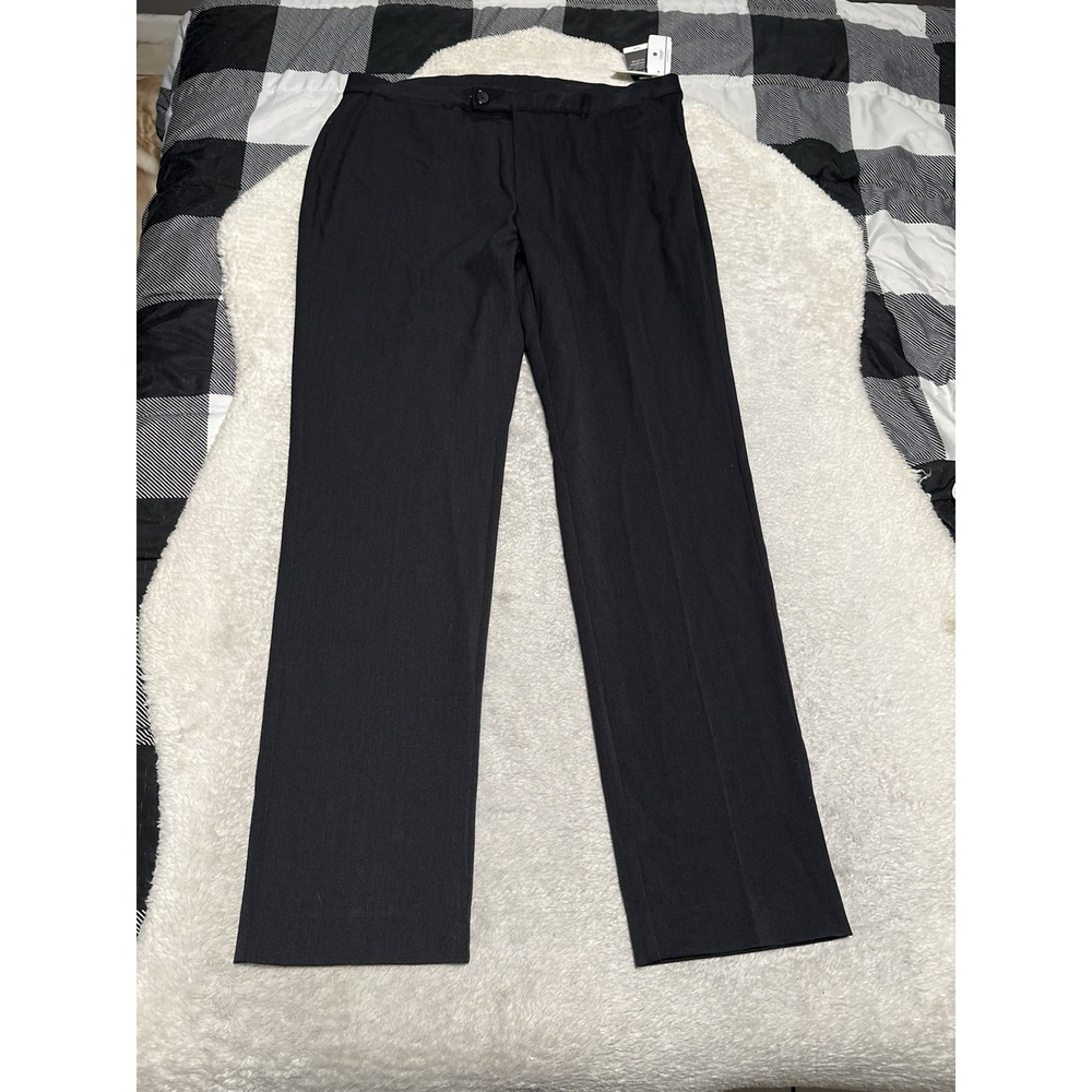 CJ Banks Women's Black Straight Curvy Fit Dress Pants Size 16W Tall NWT READ